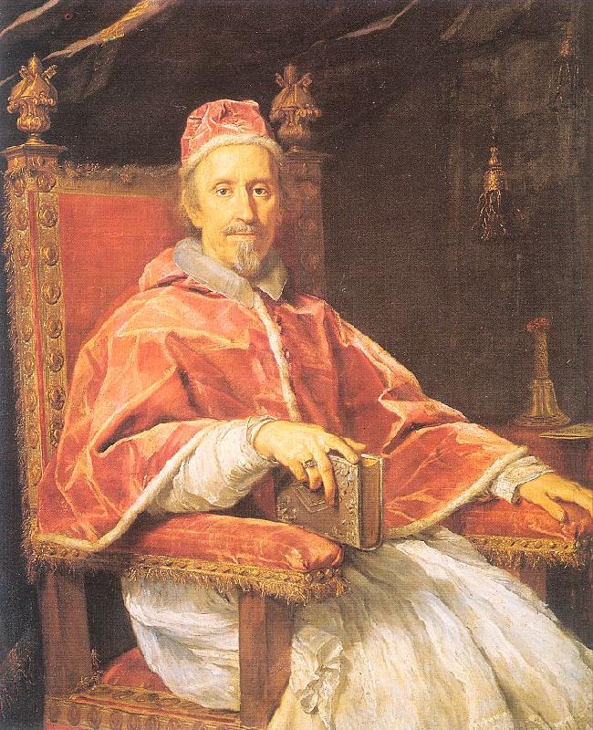 Maratta, Carlo Portrait of Pope Clement IX oil painting picture